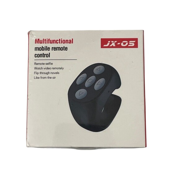 JX-05 Multifunctional Mobile Remote Control, Phone Scroller, Black NEW SEALED - Picture 1 of 2